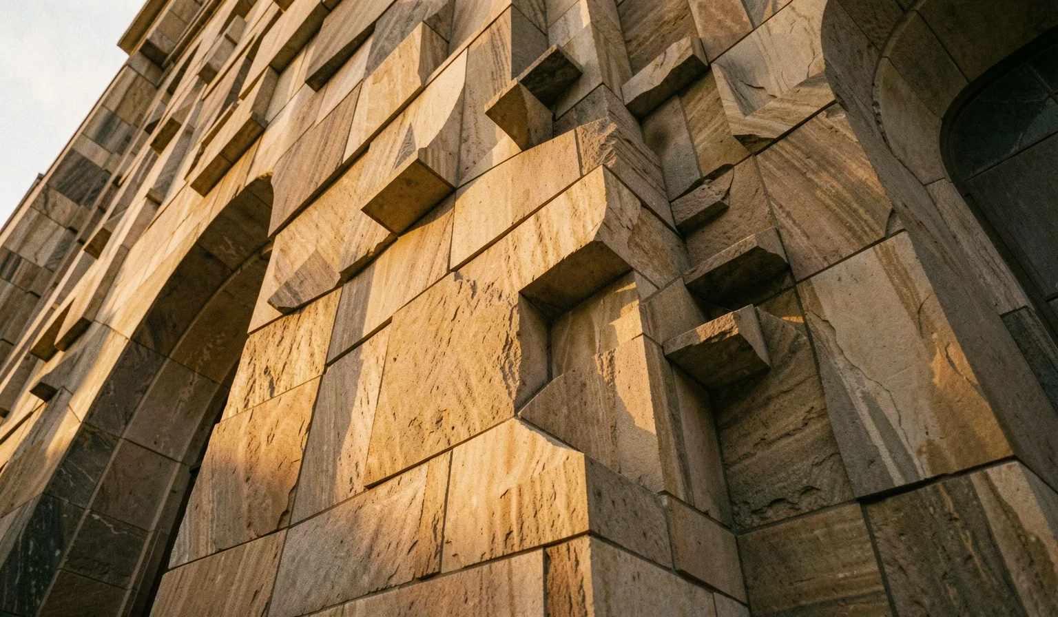 Arquitectura brutalista que representa la solidez del conocimiento